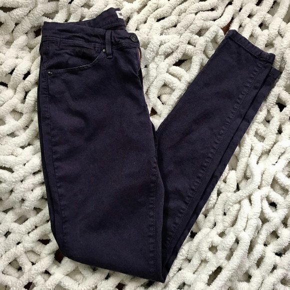 Levi's Dark Purple Jeggings Sz 27 - Picture 1 of 7